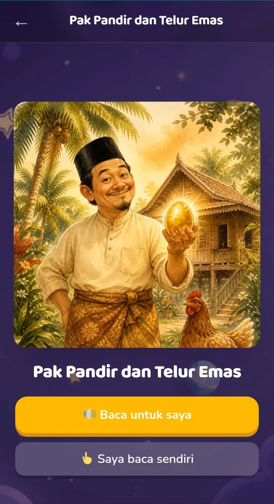 Buku cerita Pak Pandir dan Telur Emas